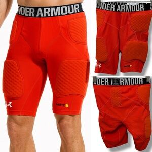 Under Armour | EUC Men's Red MPZ Compression Padded Shorts (size M)